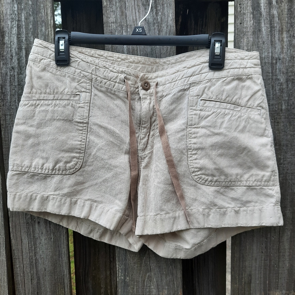 North Face Shorts Beige Railroad Striped Tie, 2